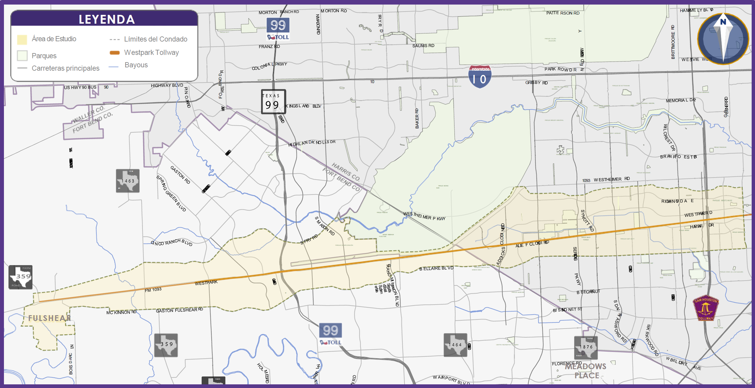 Mapa de la zona de estudio